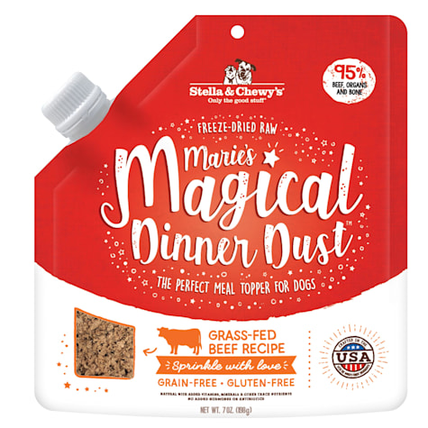 Stella & Chewy's Freeze-Dried Raw Marie's Magical Dinner Dust High Protein Meal Grass-Fed Beef Recipe Dry Dog Food Topper