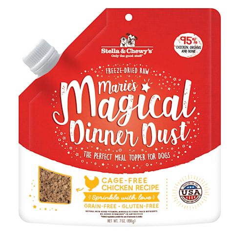 Stella & Chewy's Freeze-Dried Raw Marie's Magical Dinner Dust Meal Cage-Free Chicken Recipe Dry Dog Food Topper