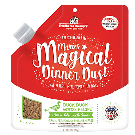 Stella & Chewy's Freeze-Dried Raw Marie's Magical Dinner Dust High Protein Meal Duck Goose Recipe Dry Dog Food Topper