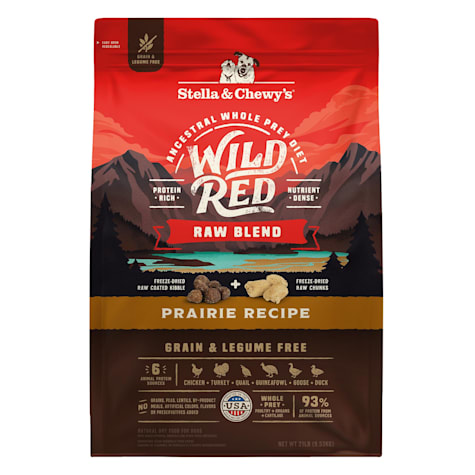 Stella & Chewy's Wild Red Raw Blend High Protein Grain & Legume Free Prairie Recipe Dry Dog Food