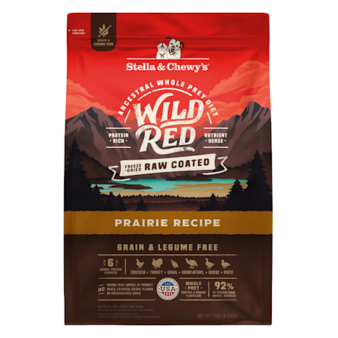 Stella & Chewy's Wild Red Raw Coated High Protein Grain & Legume Free Prairie Recipe Dry Dog Food