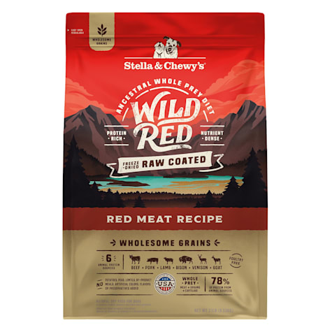Stella & Chewy's Wild Red Raw Coated High Protein Wholesome Grains Red Meat Recipe Dry Dog Food