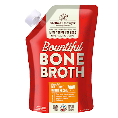 Stella & Chewy's Bountiful Bone Broth Grass-Fed Beef Recipe Meal Topper for Dogs