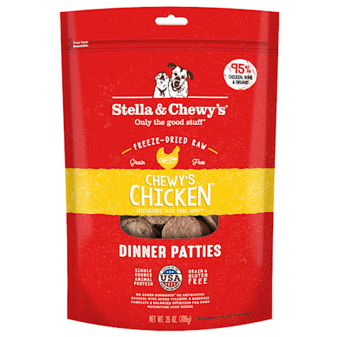 Stella & Chewy's Freeze Dried Raw Dinner Patties High Protein Chewy's Chicken Recipe Dry Dog Food