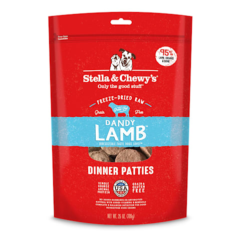 Stella & Chewy's Freeze Dried Raw Dinner Patties High Protein Dandy Lamb Recipe Dry Dog Food