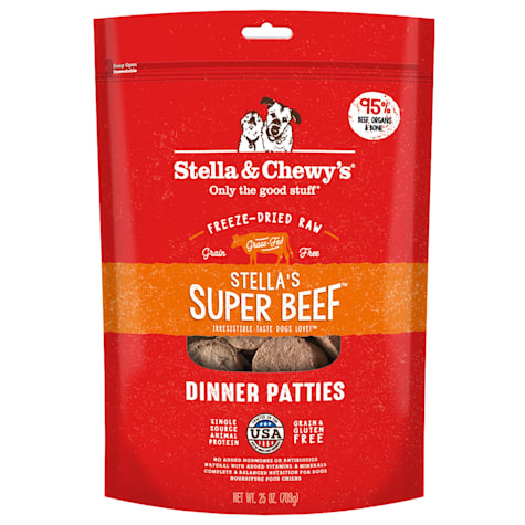 Stella & Chewy's Freeze Dried Raw Dinner Patties High Protein Super Beef Recipe Dry Dog Food