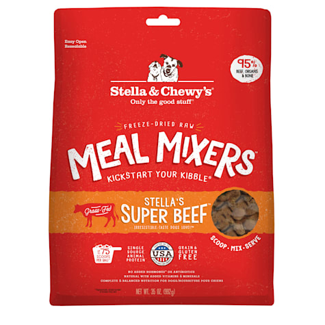 Stella & Chewy's Freeze Dried Raw Super Beef Meal Mixer High Protein Dry Dog Food Topper