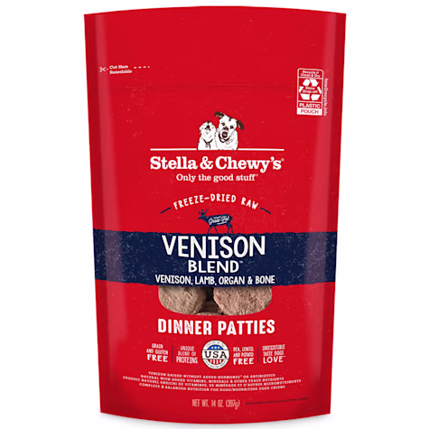 Stella & Chewy's Freeze Dried Raw Dinner Patties High Protein Venison Blend Recipe Dry Dog Food