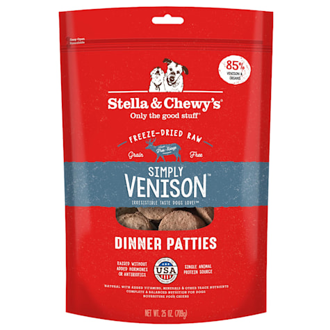Stella & Chewy's Freeze Dried Raw Dinner Patties High Protein Simply Venison Recipe Dry Dog Food