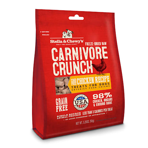 Stella & Chewy's Freeze-Dried Raw Carnivore Crunch Cage-Free Chicken Recipe Dog Treats