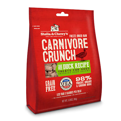 Stella & Chewy's Freeze-Dried Raw Carnivore Crunch Cage-Free Duck Recipe Dog Treats