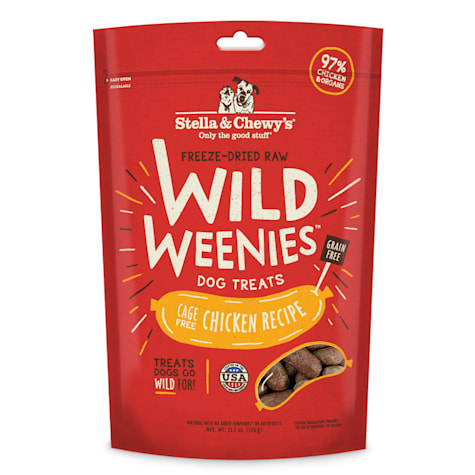 Stella & Chewy's Freeze-Dried Raw Wild Weenies Cage-Free Chicken Recipe Dog Treats