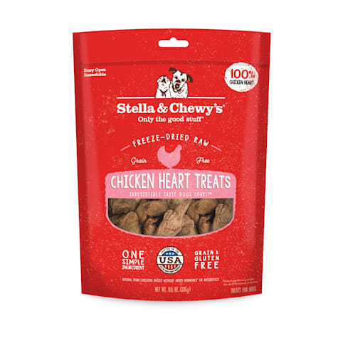 Stella & Chewy's Freeze-Dried Raw Single Ingredient Chicken Hearts Dog Treats