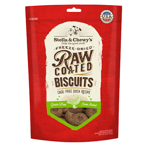 Stella & Chewy's Freeze-Dried Raw Coated Cage-Free Duck Recipe Dog Biscuits