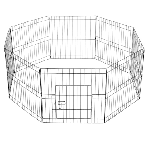 Topeakmart 8-Panel Foldable Wire Pet Playpen