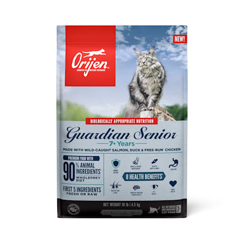 ORIJEN Grain Free Premium High Protein Fresh & Raw Animal Ingredients Guardian Senior Dry Cat Food