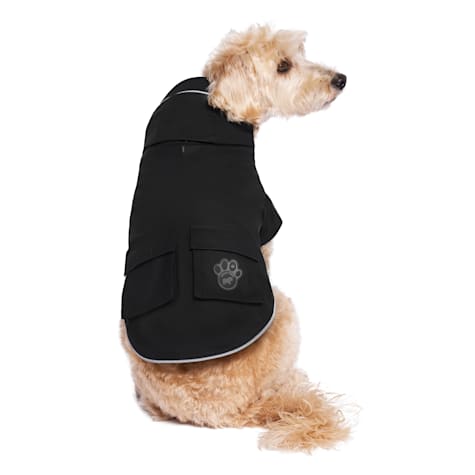 Canada Pooch Black Torrential Tracker Dog Raincoat