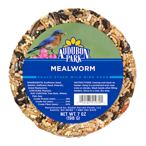 AUDUBON PARK Mealworm Snack Stack Wild Bird Food