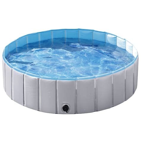 Topeakmart Gray Foldable Swimming Pool for Dogs