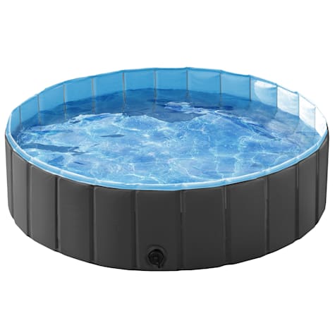 Topeakmart Black Foldable Swimming Pool for Dogs