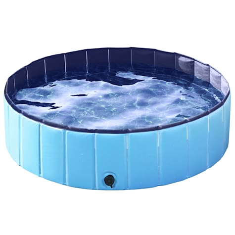 Topeakmart Blue Foldable Swimming Pool for Dogs