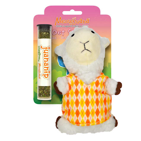 Meowijuana Get Sprung Refillable Lamb Cat Toy