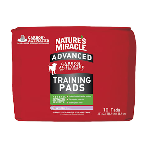 Nature's Miracle Advanced Lavender Scent Puppy Training Pads With Carbon Activated Odor Reduction