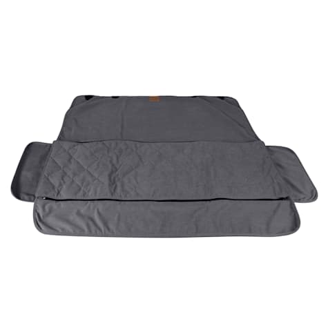 Carolina Pet Company Microfiber Hammock-Style Rear Car Seat Cover in Charcoal for Dogs