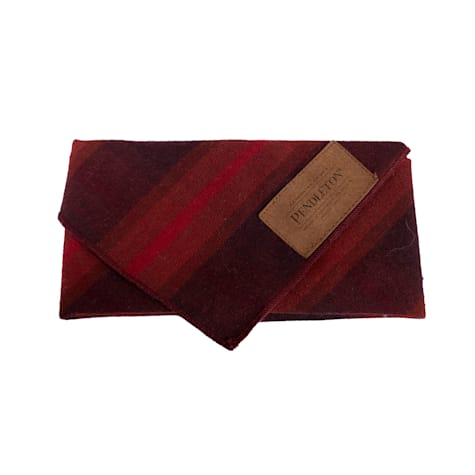 Pendleton Plaid Dog Bandana in Red Ombre