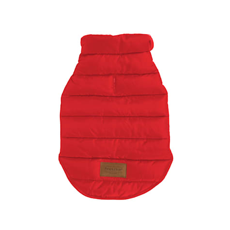 Pendleton Puffer Dog Coat in Red