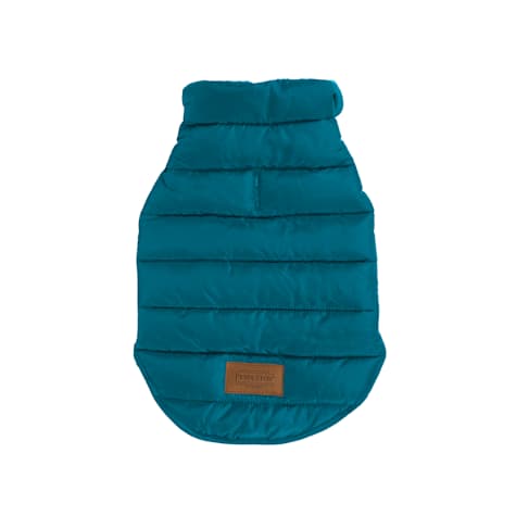 Pendleton Puffer Dog Coat in Teal