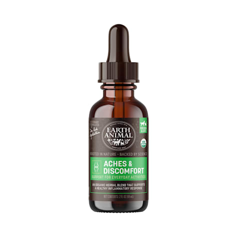 Earth Animal Natural Remedies Aches & Discomfort Liquid Homeopathic Joint Supplement for Dogs & Cats