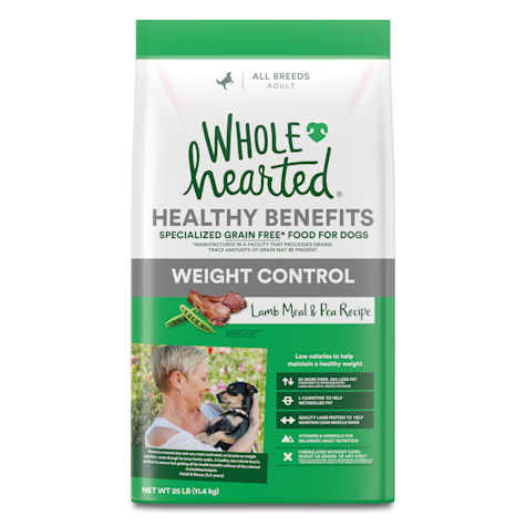 WholeHearted Healthy Benefits Weight Control Lamb and Pea Recipe Dry Dog Food
