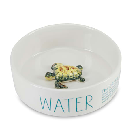 Honest Goods Double Diner 3D Turtle Ceramic Bowl Set
