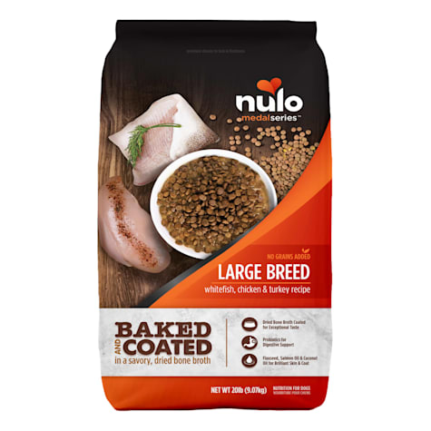 Nulo MedalSeries Baked & Coated Whitefish, Chicken & Turkey Large Breed Adult Dog Dry Food