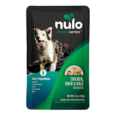Nulo MedalSeries Chicken, Duck & Kale in Broth Wet Dog Food Toppers