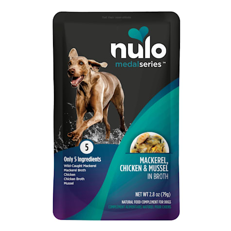 Nulo MedalSeries Mackerel, Chicken & Mussel in Broth Wet Dog Food Toppers