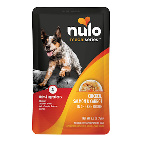 Nulo MedalSeries Chicken, Salmon & Carrot in Broth Wet Dog Food Toppers