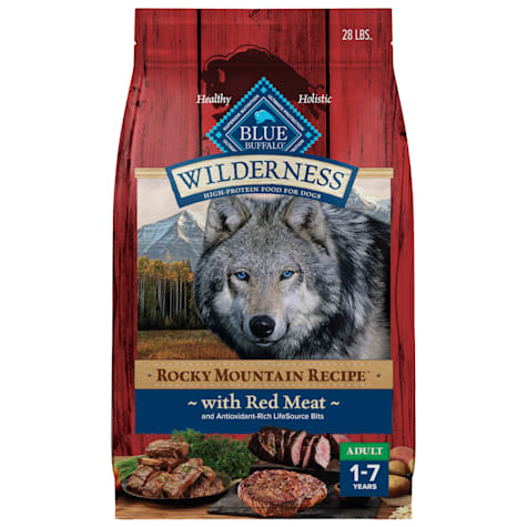 Blue Buffalo Wilderness High-Protein Red Meat & Grains Rocky Mountain Recipe Dry Food for Adult Dogs