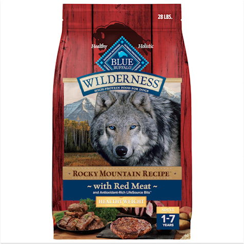 Blue Buffalo Wilderness High-Protein Red Meat Rocky Mountain Recipe Healthy Weight Dry Food for Adult Dogs
