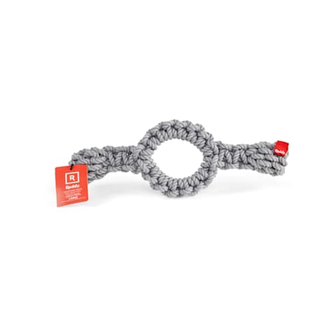 Reddy Grey Macro Ring Dog Toy