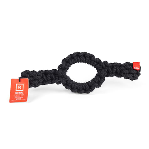Reddy Black Macro Ring Dog Toy