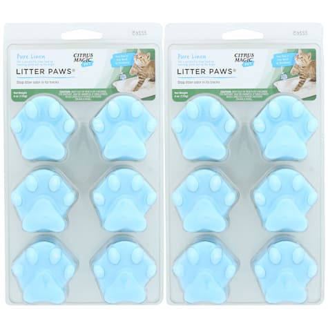 Citrus Magic Fresh Linen Citrus Magic Pet Odor Control Cat Paws for Litter