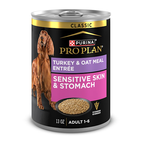 Purina Pro Plan Sensitive Skin and Stomach Turkey and Oat Meal Entree Classic Dog Food Pate