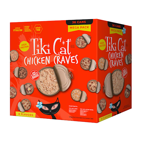 Tiki Cat Chicken Craves Mega Variety Pack Wet Cat Food