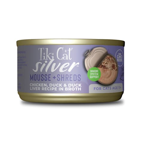 Tiki Cat Silver Chicken, Duck & Duck Liver Seniors Wet Cat Food