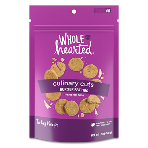 WholeHearted Culinary Cuts Burger Patties, Turkey Recipe Dog Treats
