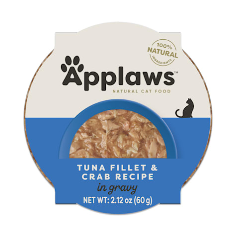 Applaws Natural Wet Cat Food Tuna Fillet with Crab in Gravy
