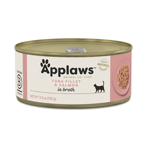 Applaws Limited Ingredient Canned Wet Cat Food, Tuna & Salmon in Broth