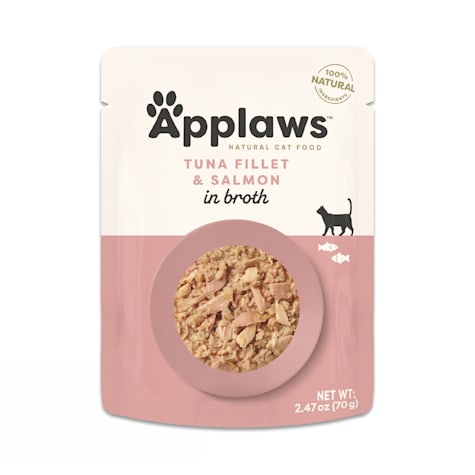 Applaws Limited Ingredient Tuna with Salmon in Broth Wet Cat Food